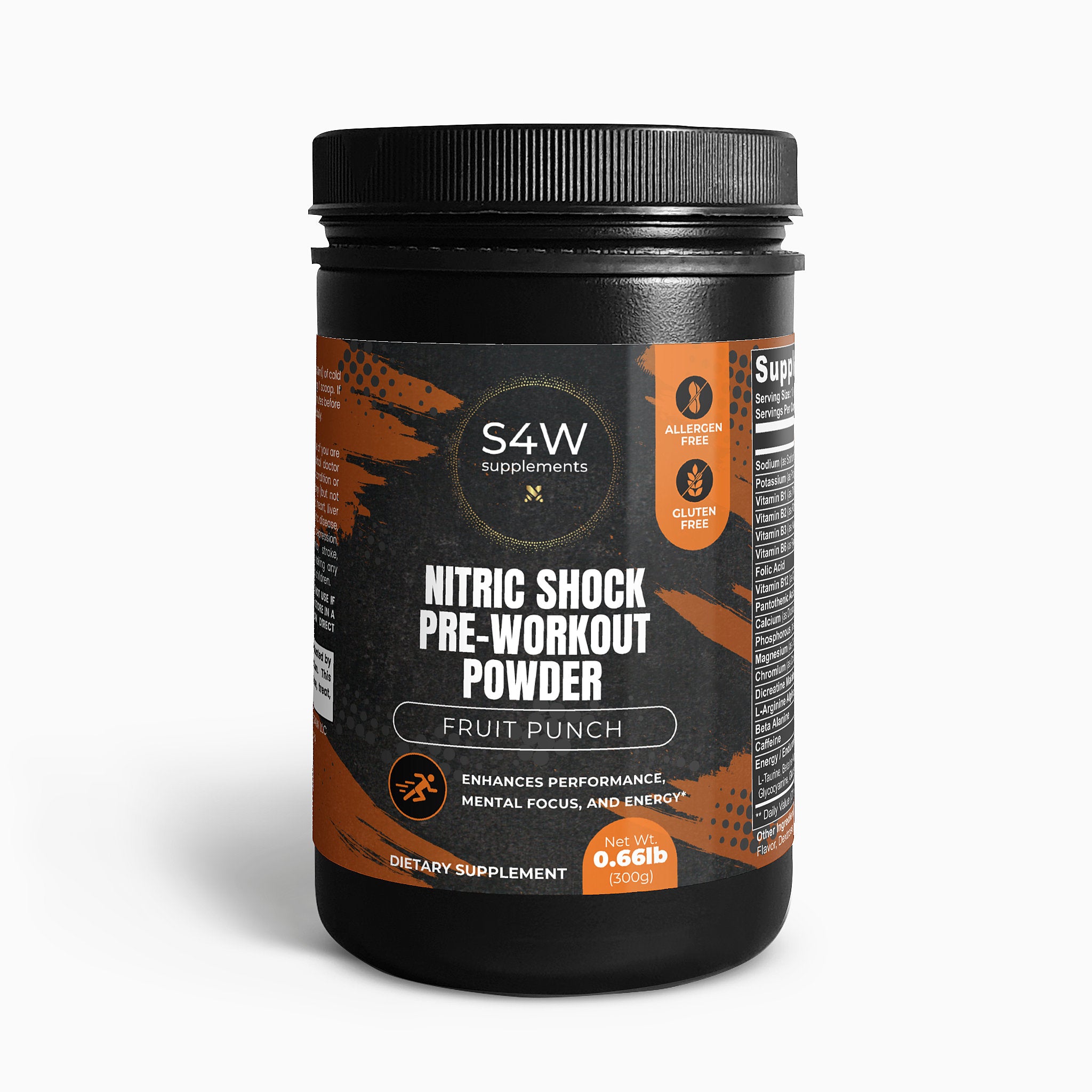 Nitric Shock Pre-Workout Powder (Fruit Punch)