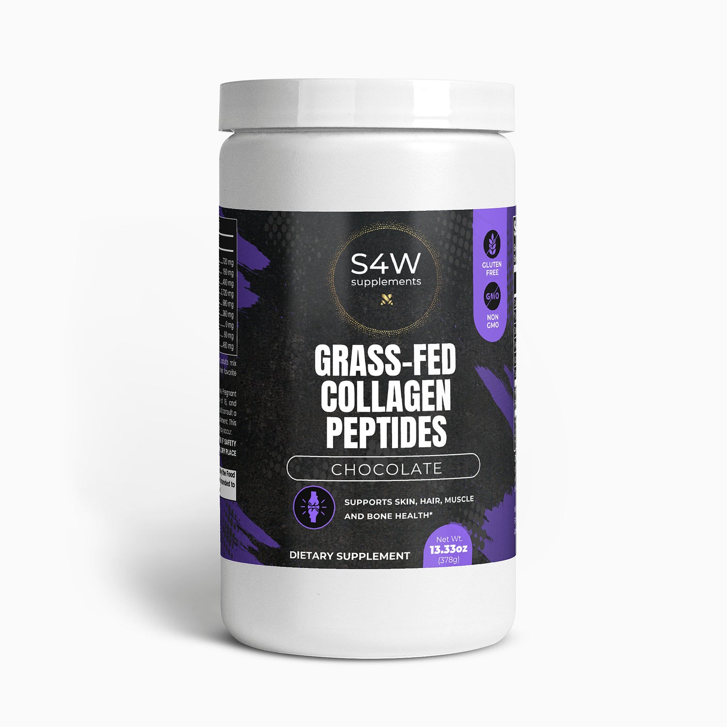 Grass-Fed Collagen Peptides Powder (Chocolate)