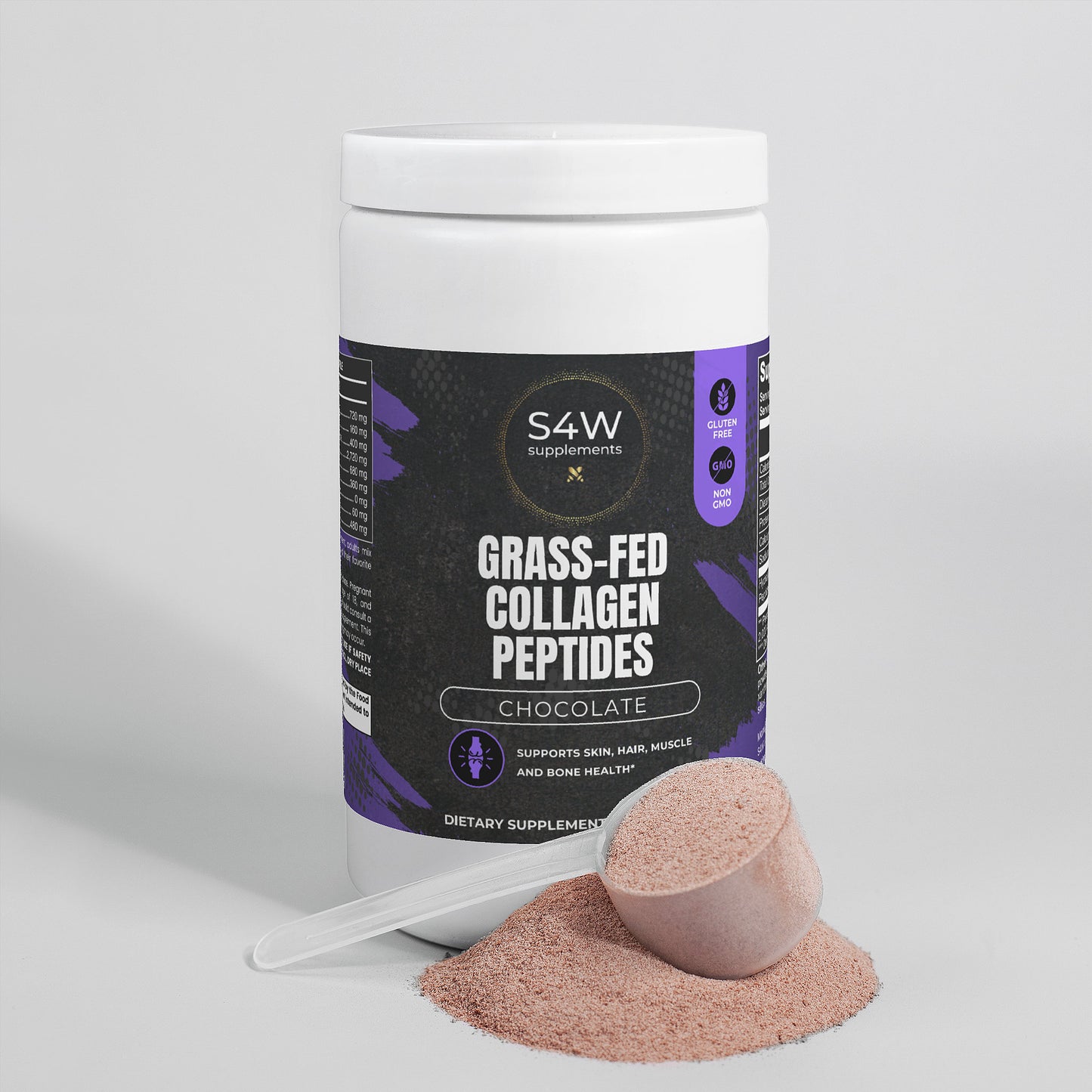 Grass-Fed Collagen Peptides Powder (Chocolate)