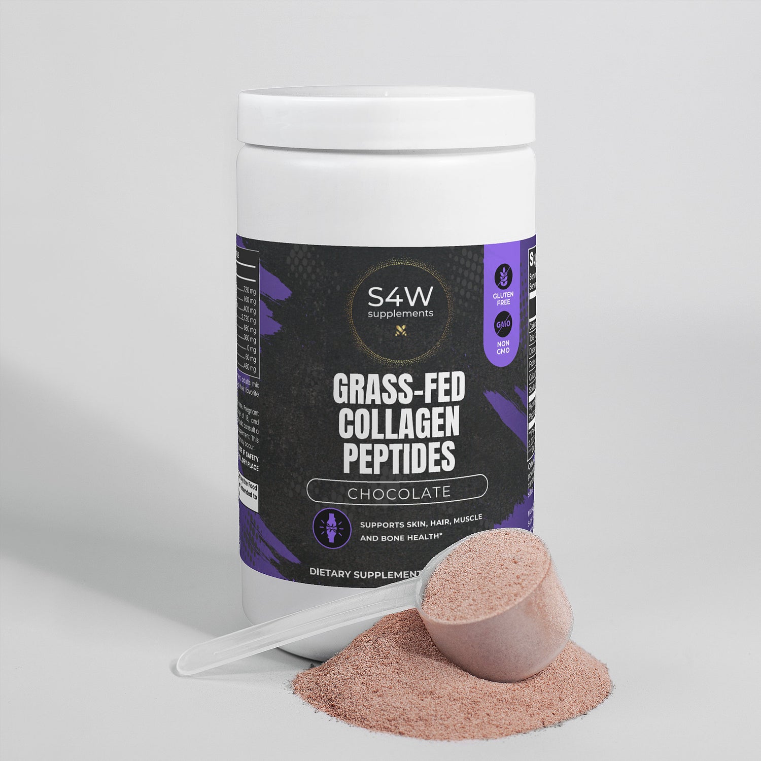Grass-Fed Collagen Peptides Powder (Chocolate)