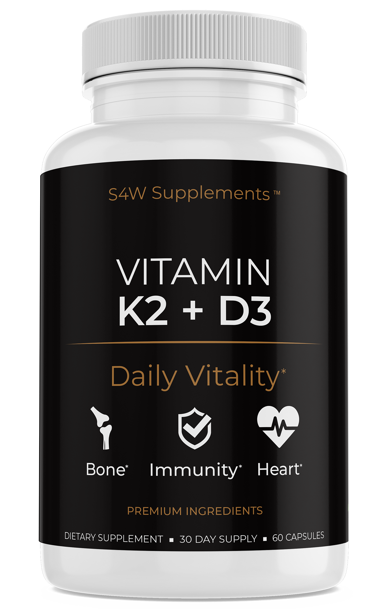 Vitamin K2 + D3 | Heart & Bone Support