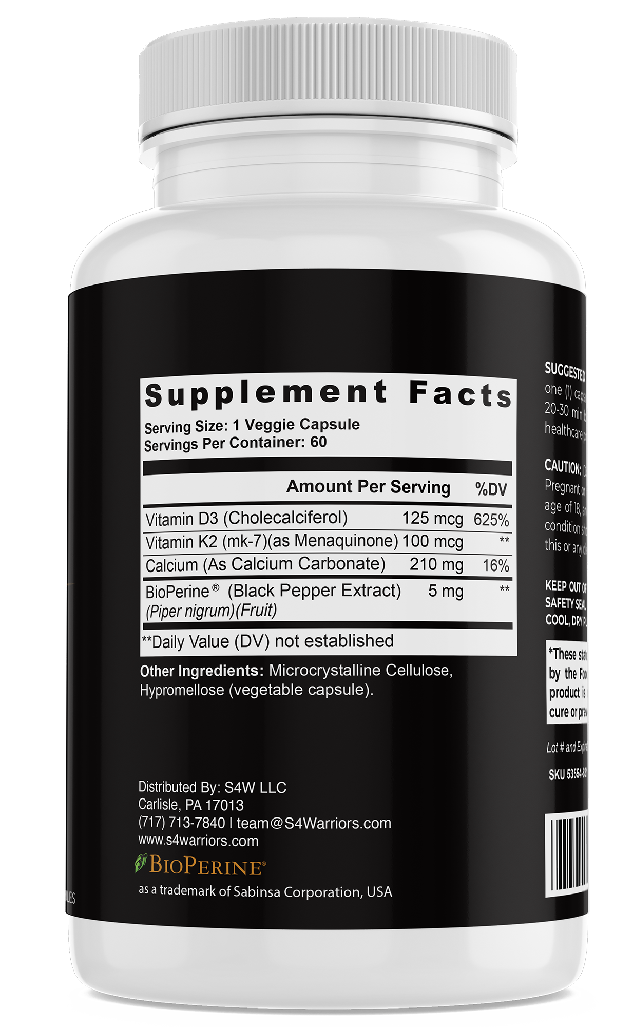 Vitamin K2 + D3 | Heart & Bone Support
